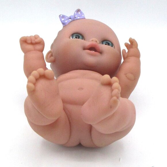 Berenguer Dolls Set of 2- 9" Baby Vinyl, Expressions Tongue Girl Porcelain Green - Picture 7 of 9